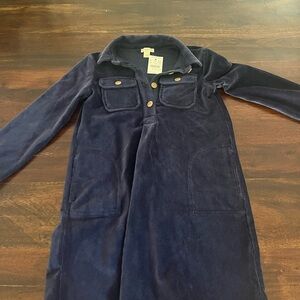 Jcrew Corduroy Navy blue dress
